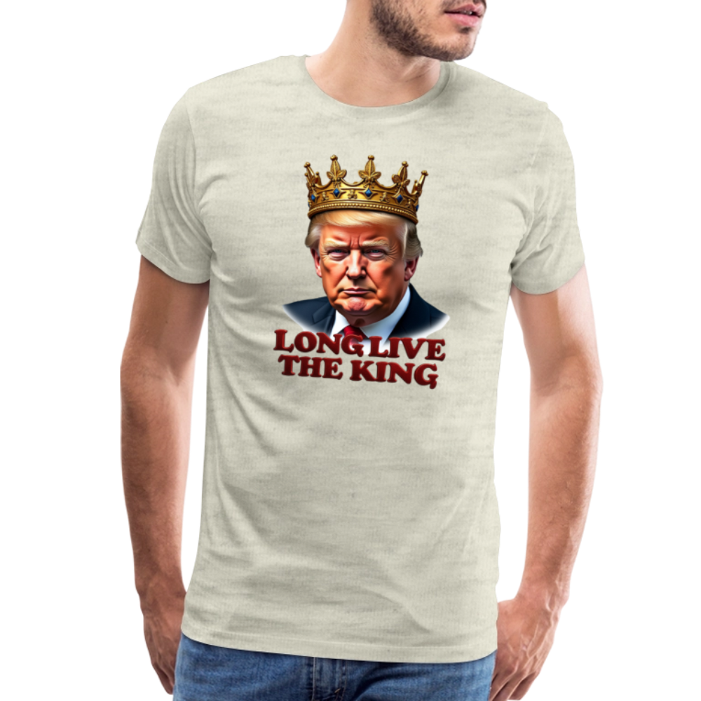 Donald Trump "Long Live The King" Men's Premium T-Shirt - heather oatmeal