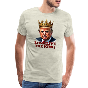 Donald Trump "Long Live The King" Men's Premium T-Shirt - heather oatmeal