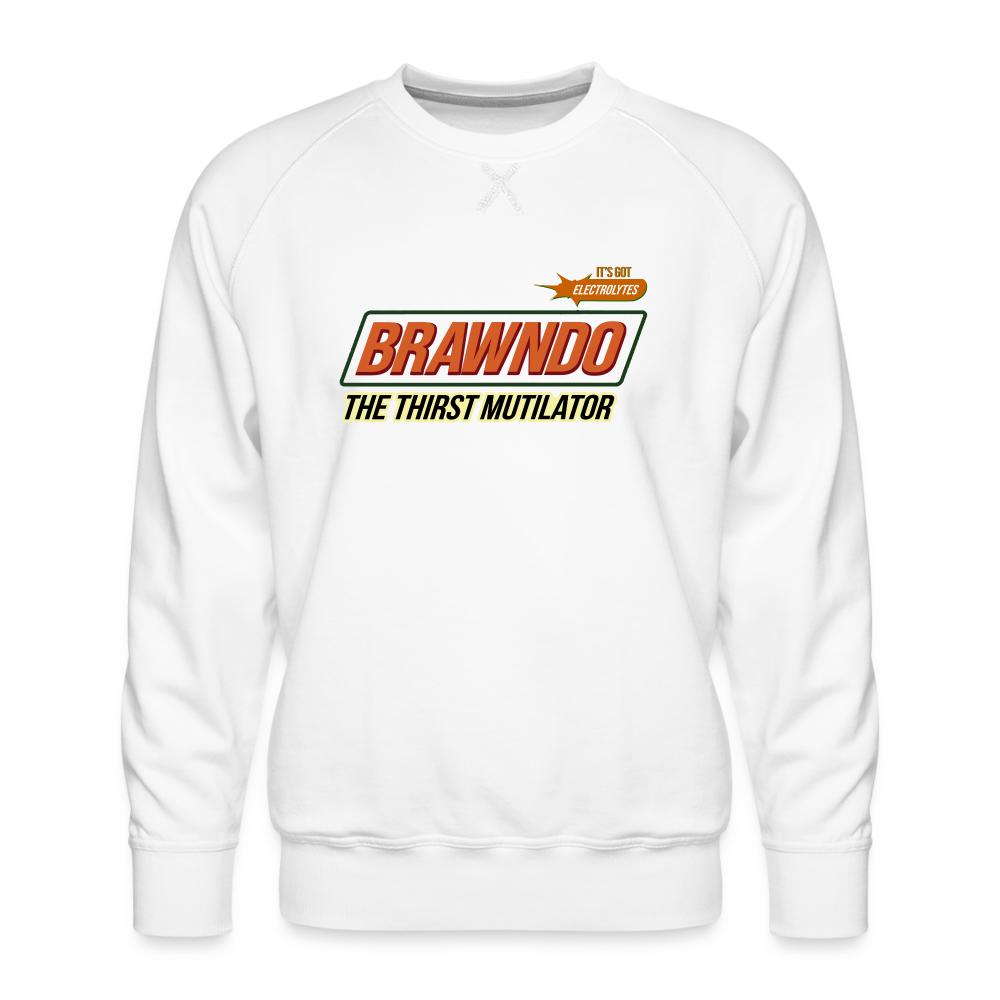 Brawndo Men’s Premium Sweatshirt - white