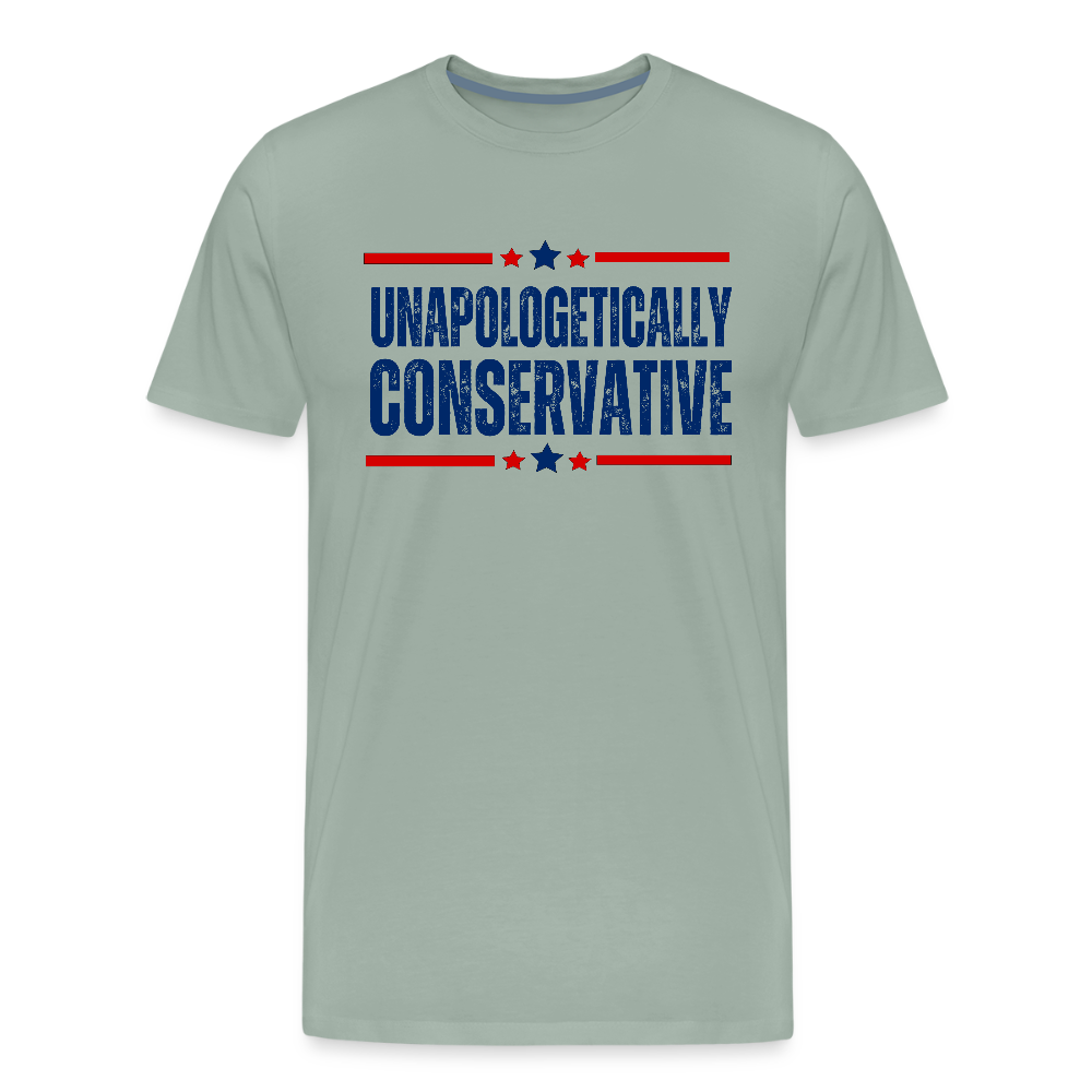 Unapologetically Conservative Men's Premium T-Shirt - steel green
