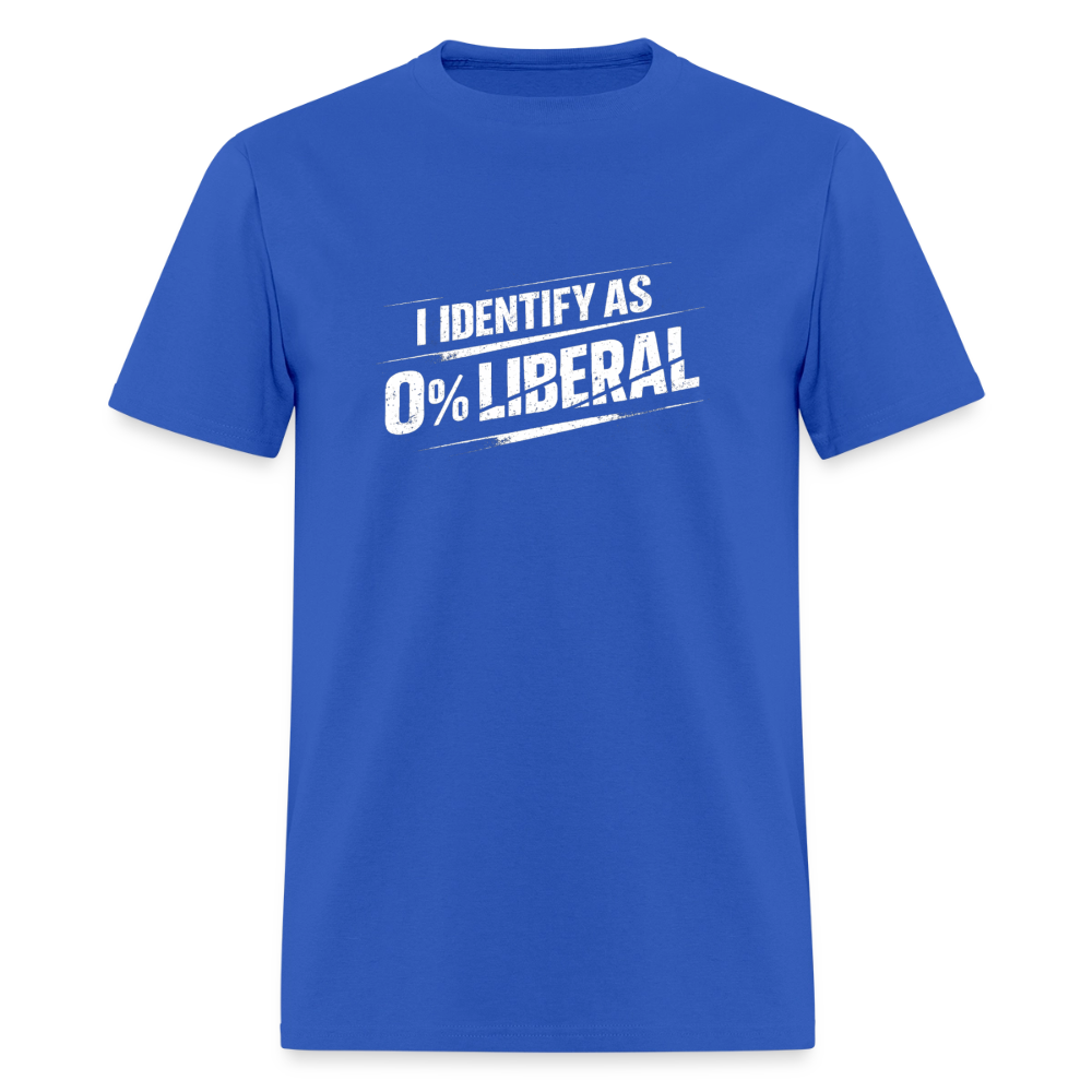 I Identify as 0% Liberal Classic Men’s T-Shirt - royal blue
