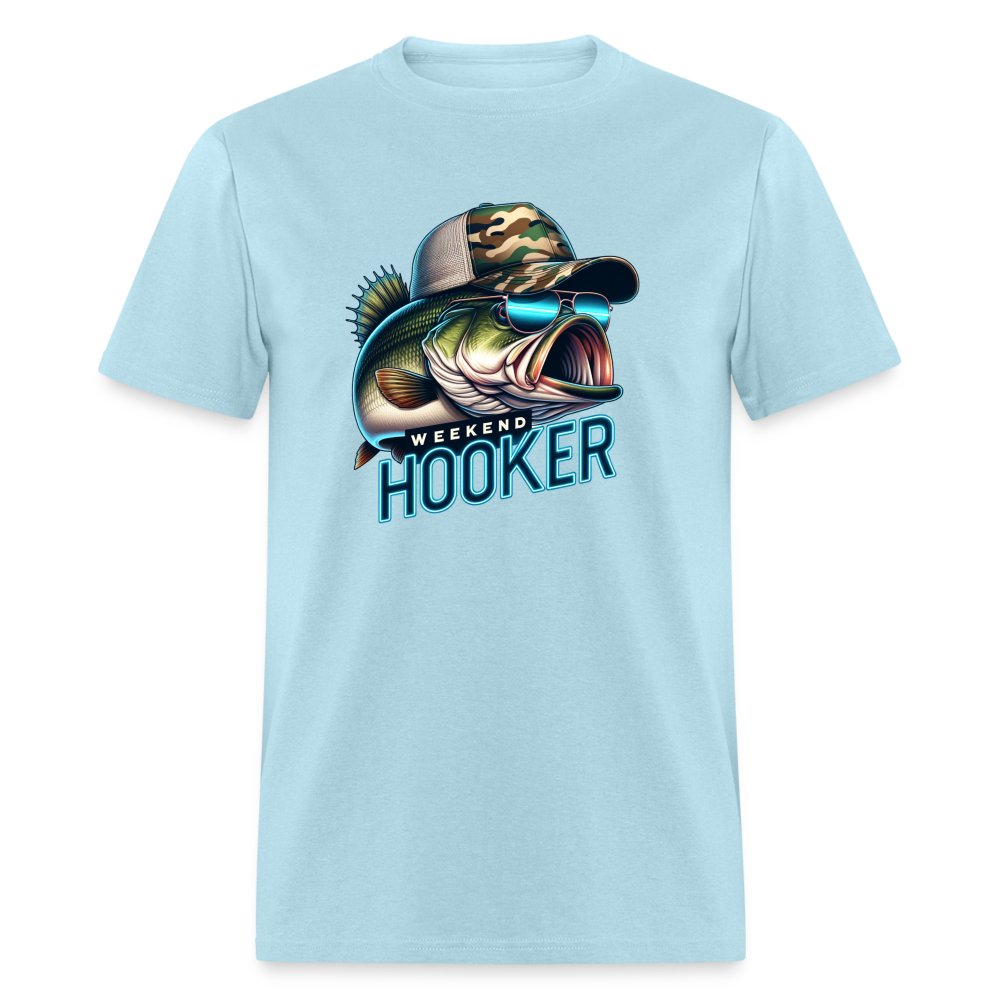 Weekend Hooker Funny Fishing Men's Classic T-Shirt - powder blue