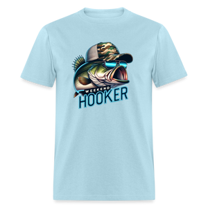 Weekend Hooker Funny Fishing Men's Classic T-Shirt - powder blue