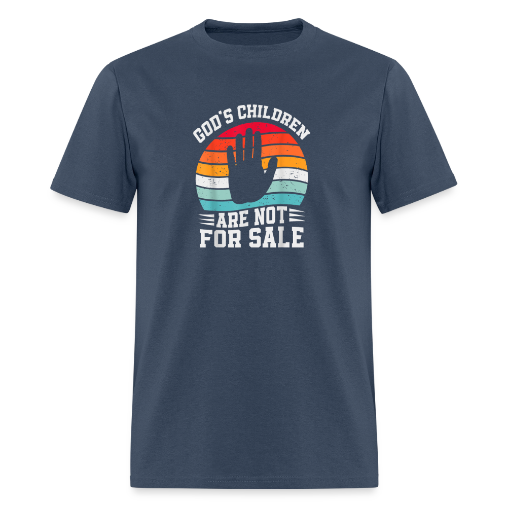 God's Children Are Not For Sale Classic T-Shirt -  blue dusk