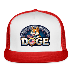 DOGE Trucker Hat - white/red