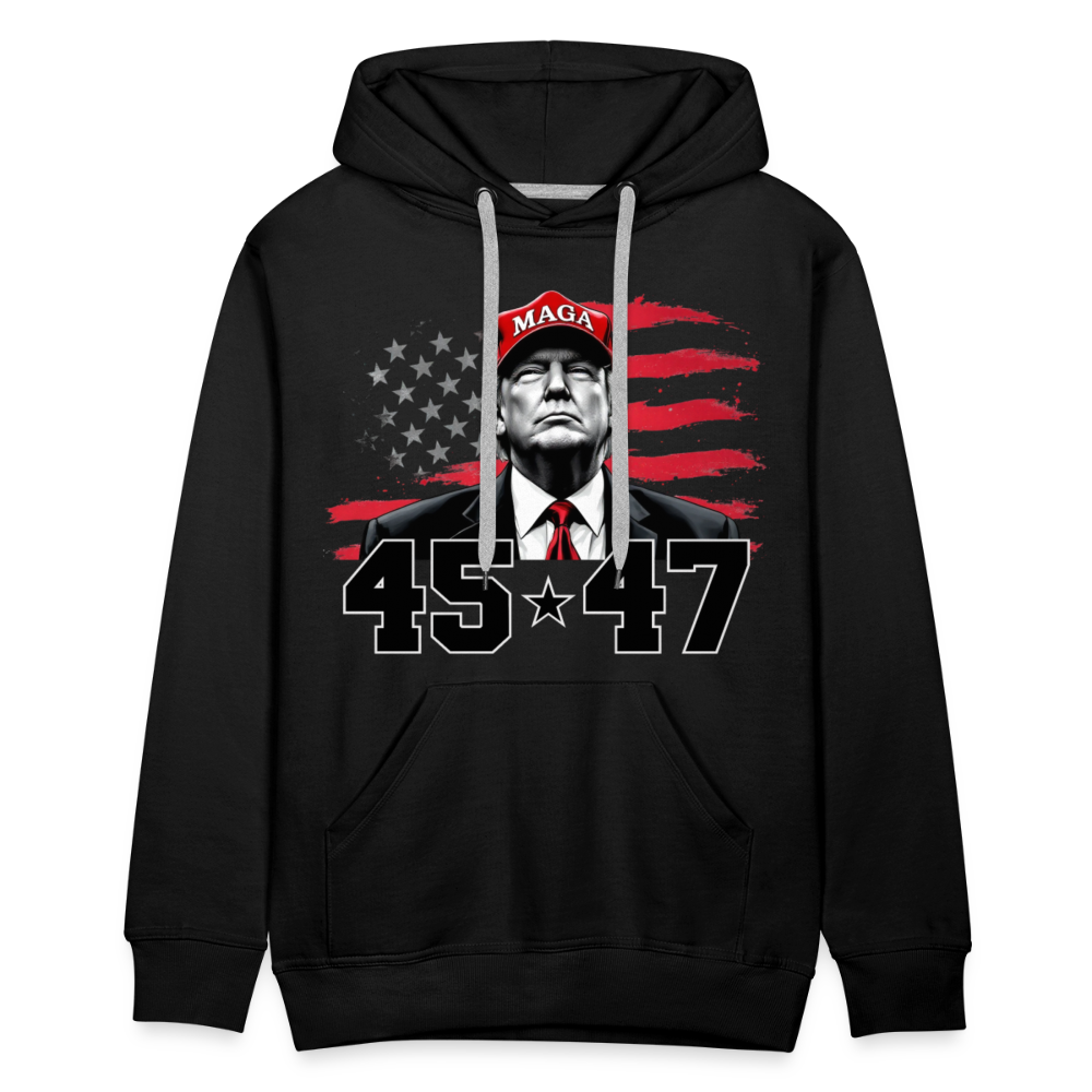 45 47 Trump Men’s Premium Hoodie - black