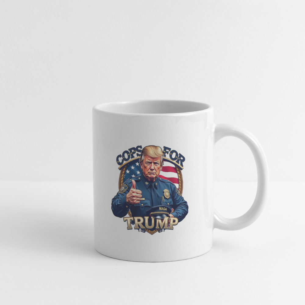 Cops For Trump Coffee/Tea Mug - white