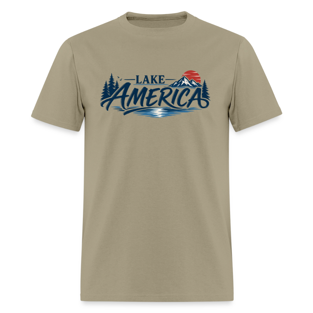 Lake America Men's T-Shirt - khaki