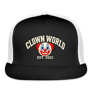 Clown World Est. 2021 Classic Trucker Hat - black/white