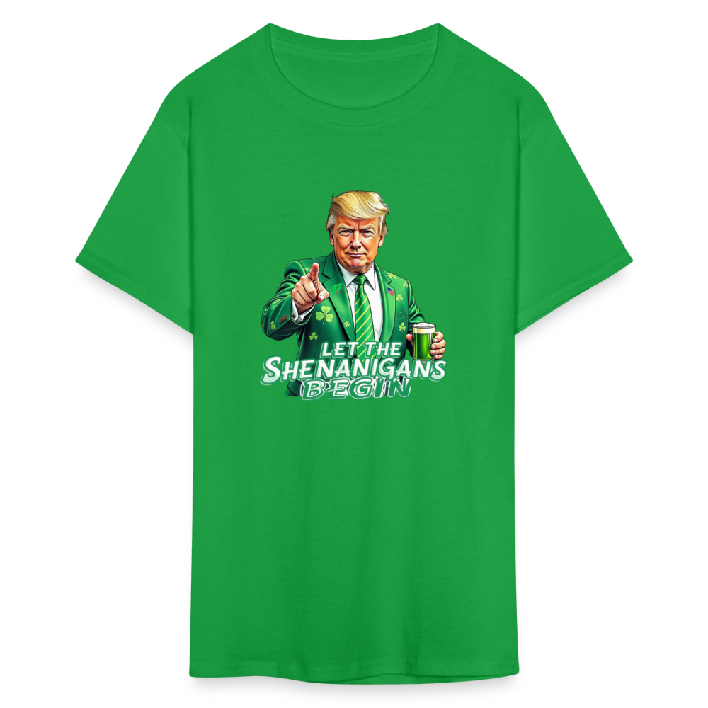 Let The Shenanigans Begin Classic T-Shirt - bright green