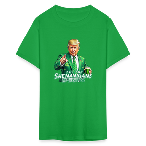 Let The Shenanigans Begin Classic T-Shirt - bright green