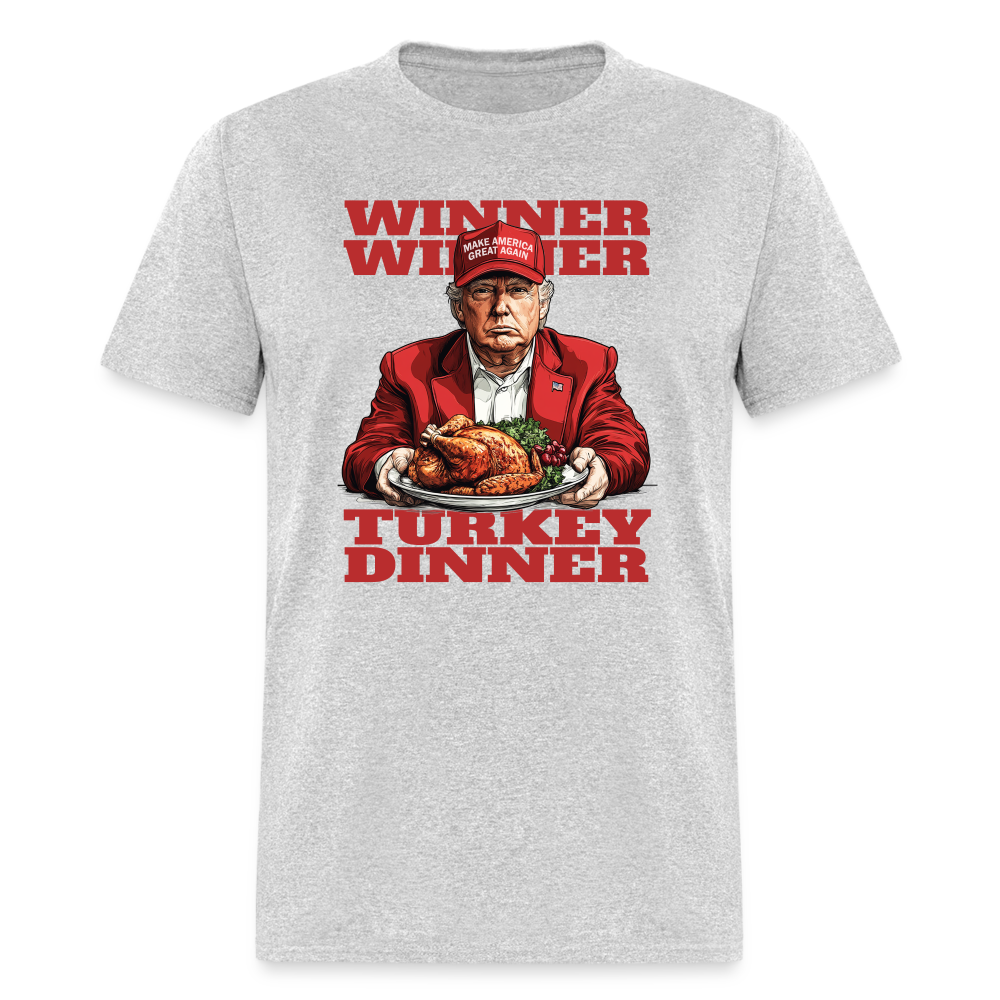 Donald Trump - Winner Winner Turkey Dinner Thanksgiving Classic T-Shirt - heather gray