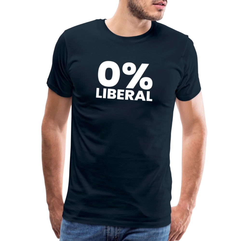 0% Liberal Men's Premium T-Shirt - deep navy