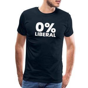 0% Liberal Men's Premium T-Shirt - deep navy