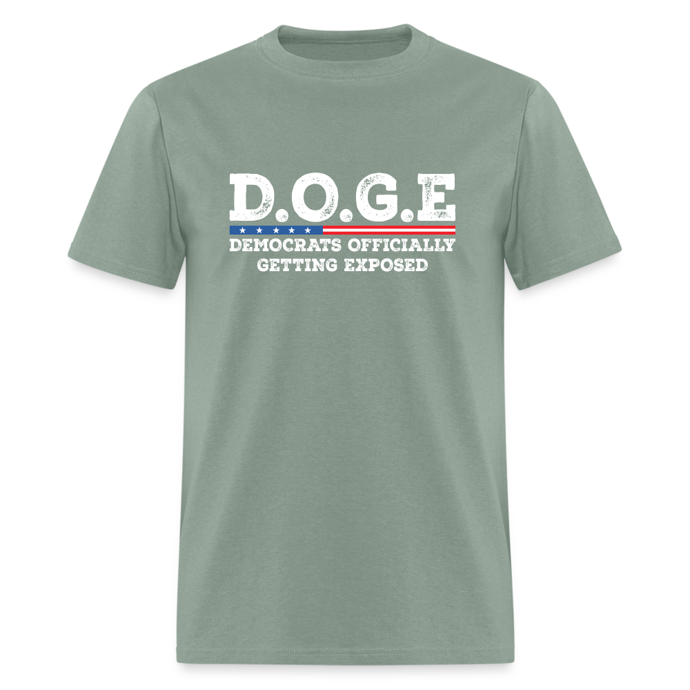 D.O.G.E Democrats Officially Getting Exposed Unisex Classic T-Shirt - sage