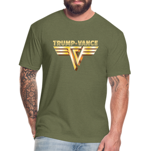 Trump/Vance Fitted Cotton/Poly T-Shirt by Next Level - heather military green