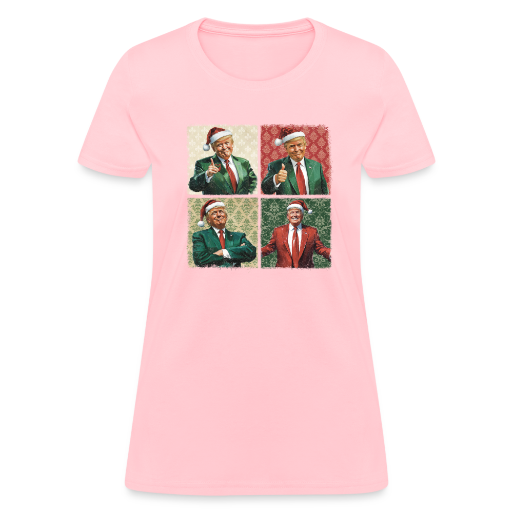 Trump Christmas Women's T-Shirt - pink