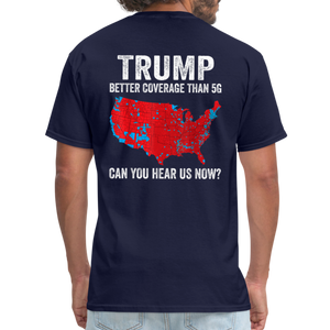 Can you hear us now? (Back Print) Unisex Classic T-Shirt - navy