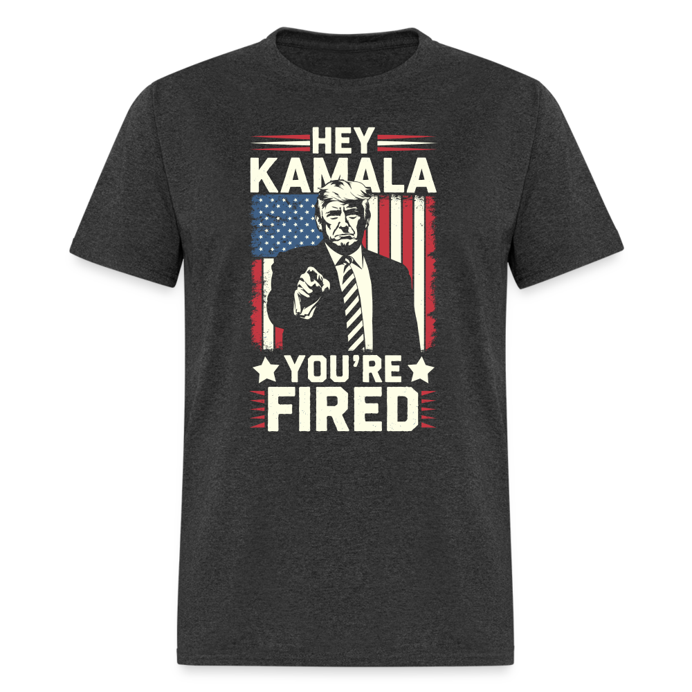 Hey Kamala, Your Fired Unisex Classic T-Shirt - heather black