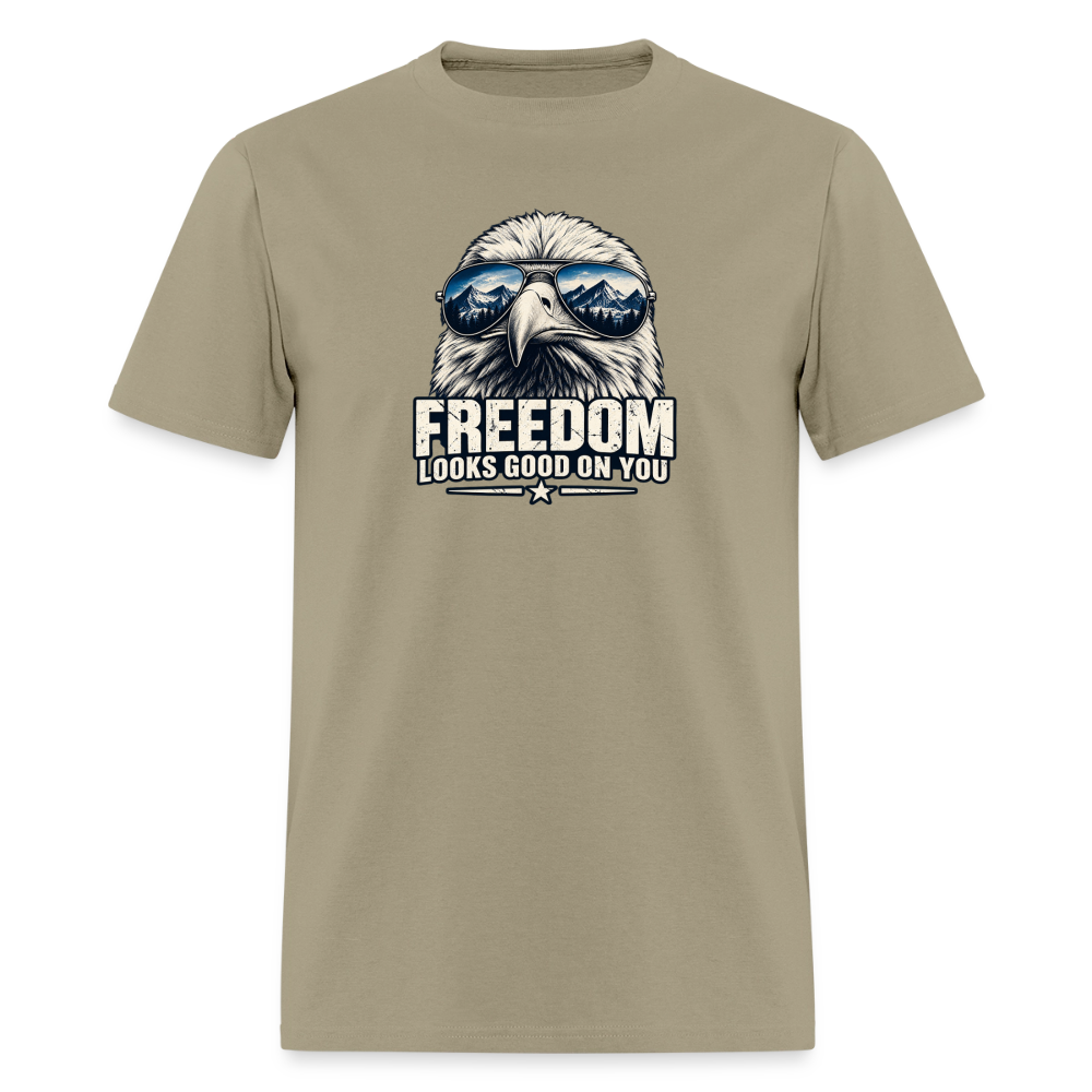 Freedom Looks Good on You Classic T-Shirt - khaki