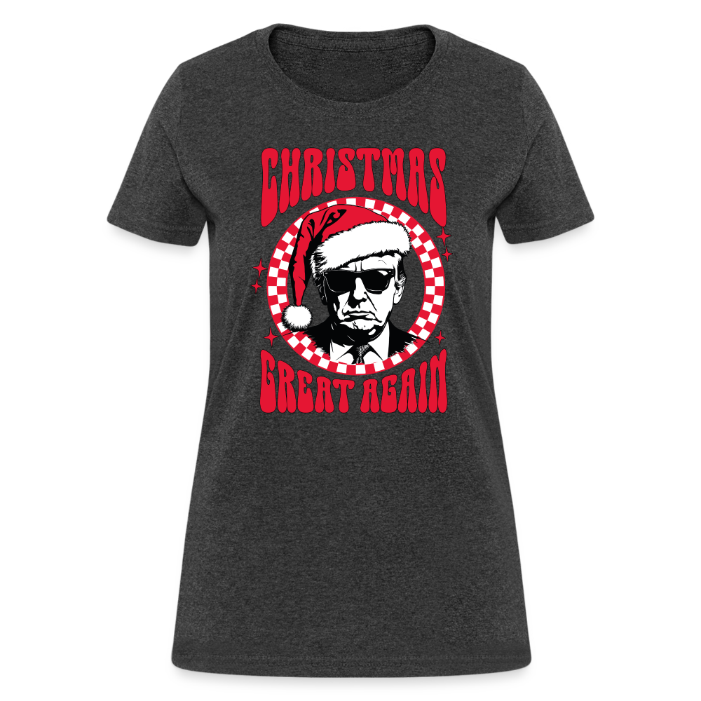 Christmas Great Again Women's T-Shirt - heather black