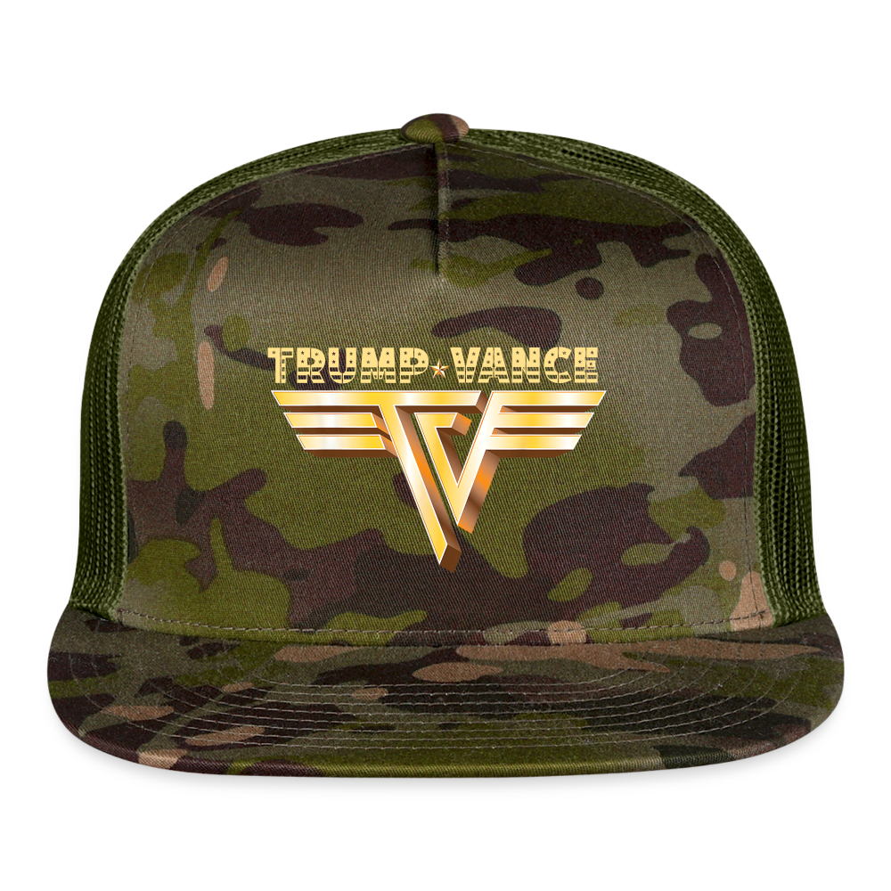 Trump/Vance Trucker Hat - MultiCam\green