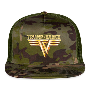 Trump/Vance Trucker Hat - MultiCam\green