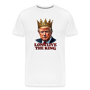 Donald Trump "Long Live The King" Men's Premium T-Shirt - white