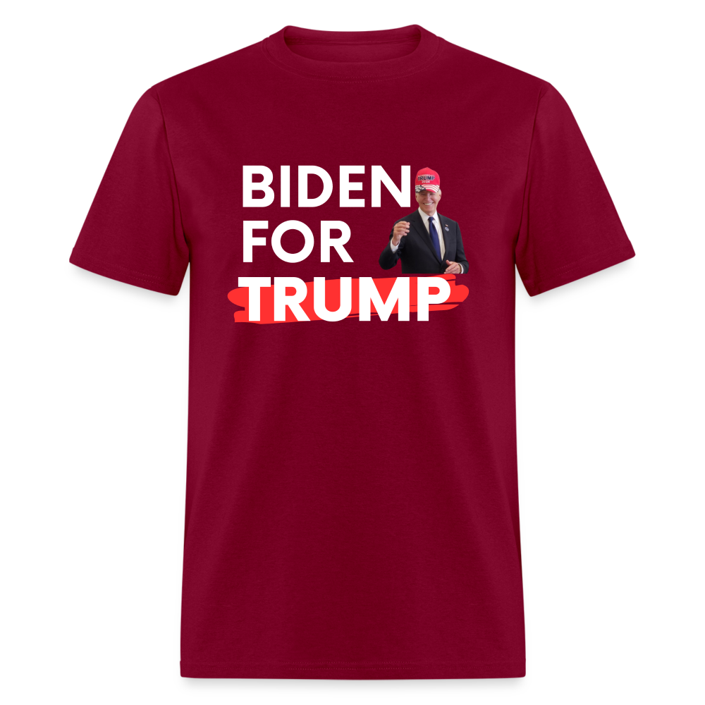 Biden For Trump Funny Classic T-Shirt - burgundy