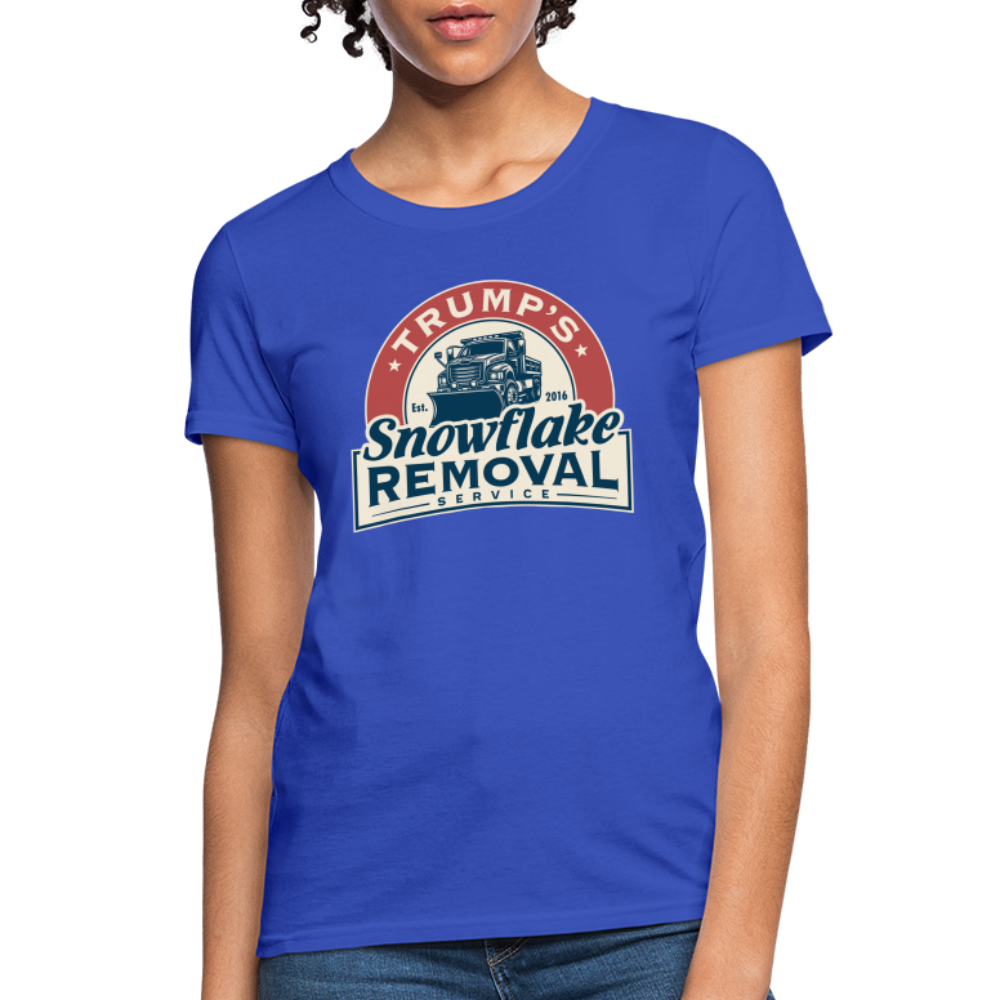 Trump's Snowflake Removal Service Women's T-Shirt - royal blue