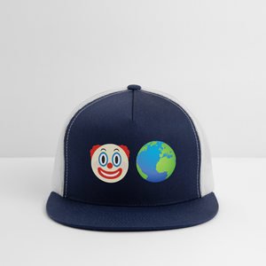 Clown World Trucker Hat - navy/white