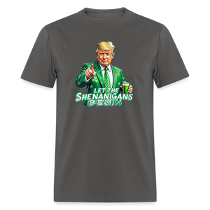 Let The Shenanigans Begin Classic T-Shirt - charcoal