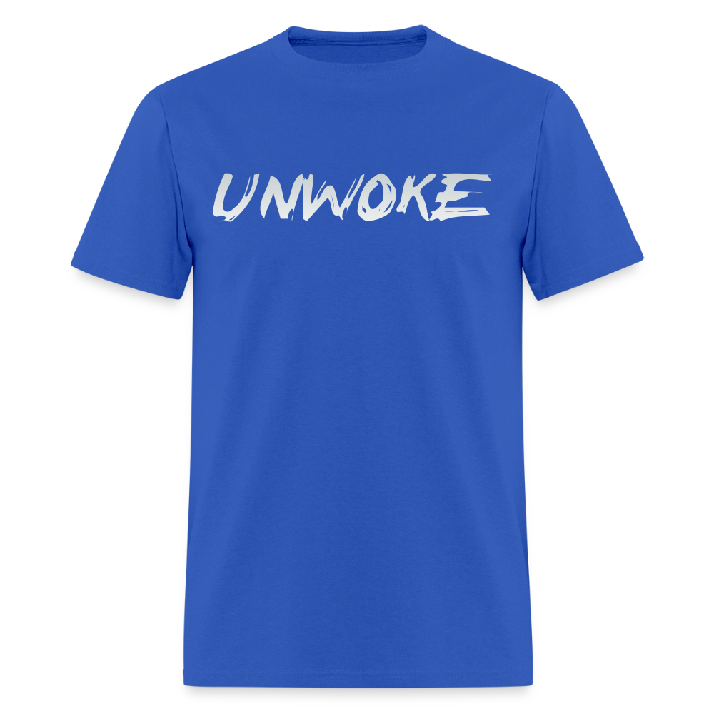 UNWOKE - Anti Woke Classic T-Shirt - royal blue