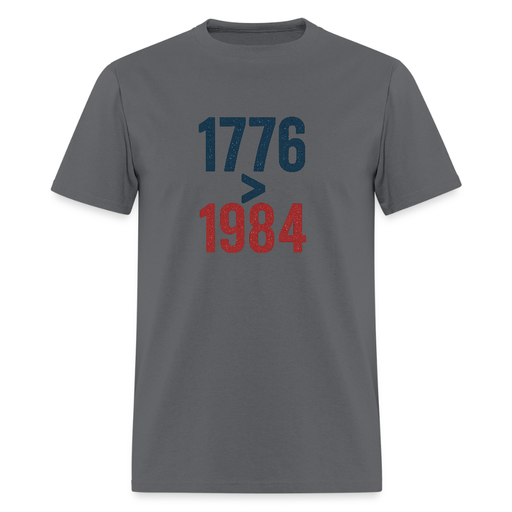 1776 > 1984 Men's T-Shirt - charcoal