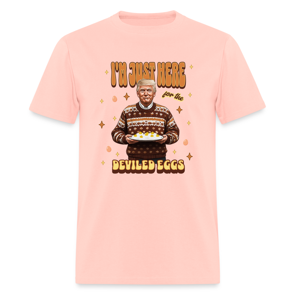 Trump Thanksgiving - I'm Just Here for the Deviled Eggs Unisex Classic T-Shirt - blush pink 