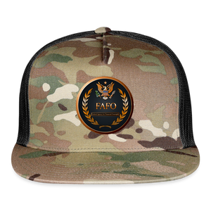 FAFO - Federal Agency for Financial Oversight - Trucker Hat - MultiCam\black