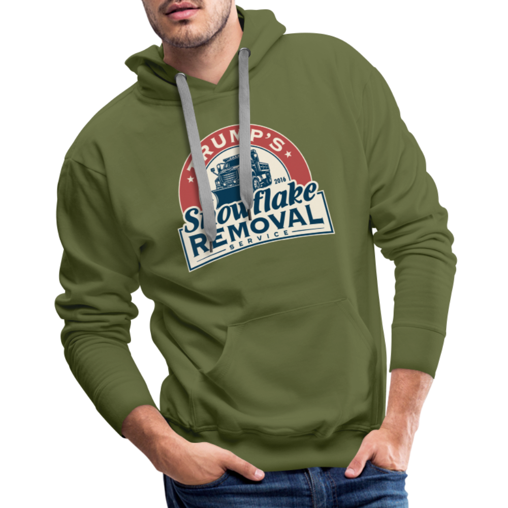 Trump's Snowflake Removal Service Men’s Premium Hoodie - olive green