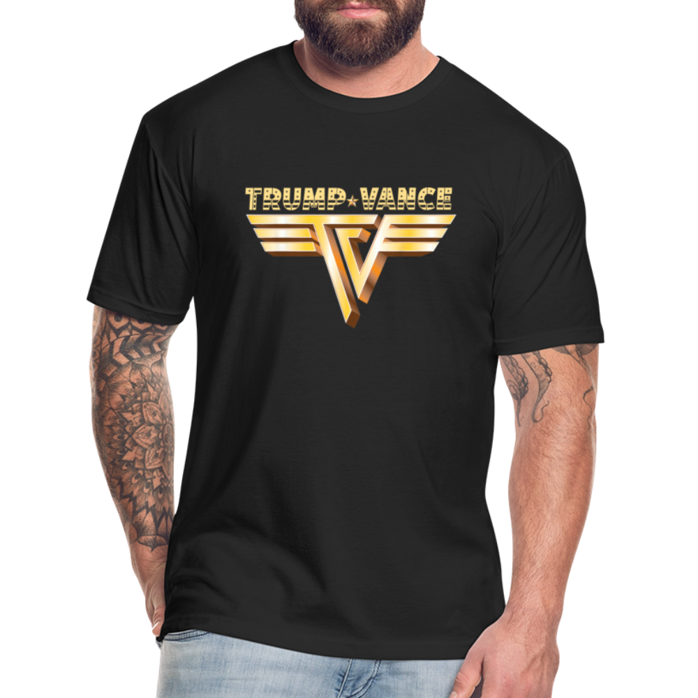 Trump/Vance Fitted Cotton/Poly T-Shirt by Next Level - black