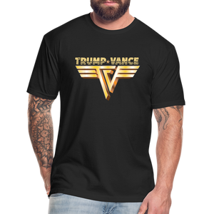 Trump/Vance Fitted Cotton/Poly T-Shirt by Next Level - black