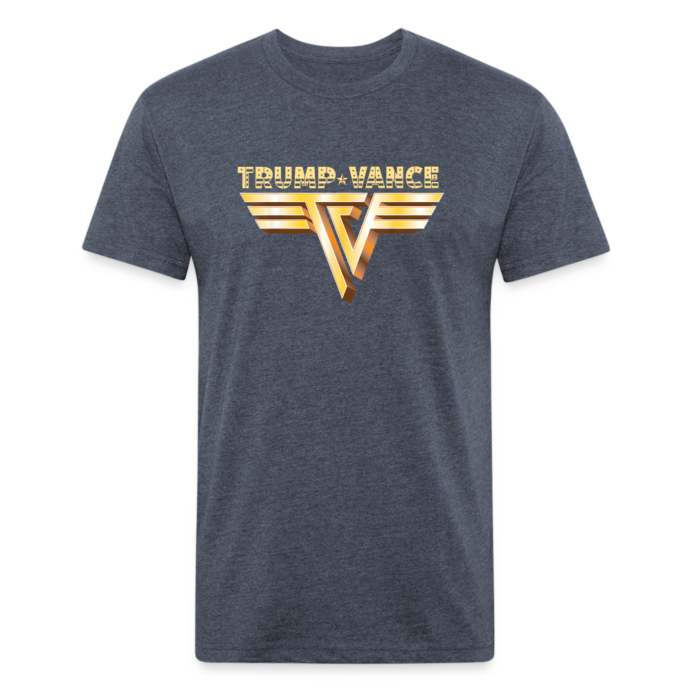 Trump/Vance Fitted Cotton/Poly T-Shirt by Next Level - heather navy