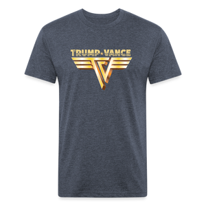 Trump/Vance Fitted Cotton/Poly T-Shirt by Next Level - heather navy