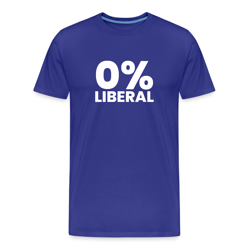 0% Liberal Men's Premium T-Shirt - royal blue