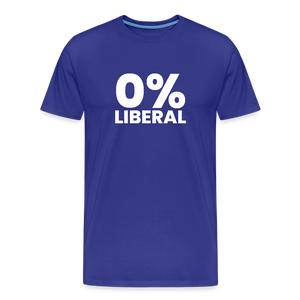 0% Liberal Men's Premium T-Shirt - royal blue