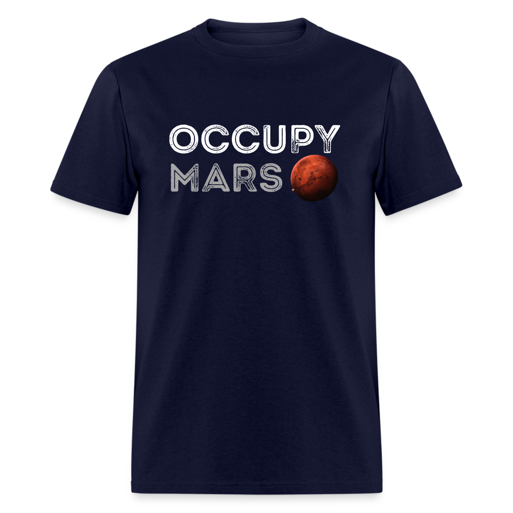 Occupy Mars Unisex Classic T-Shirt - navy