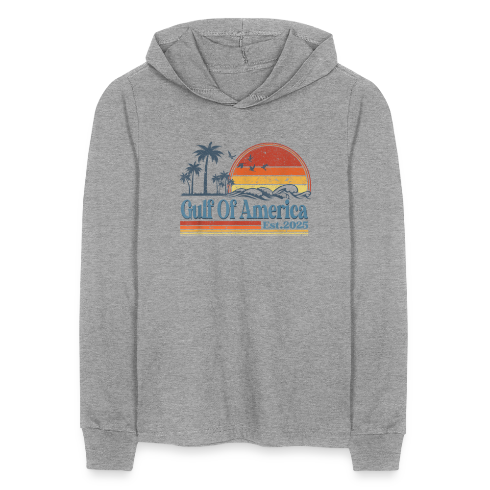 Gulf of America v2 Unisex Long Sleeve Hoodie Shirt - heather grey