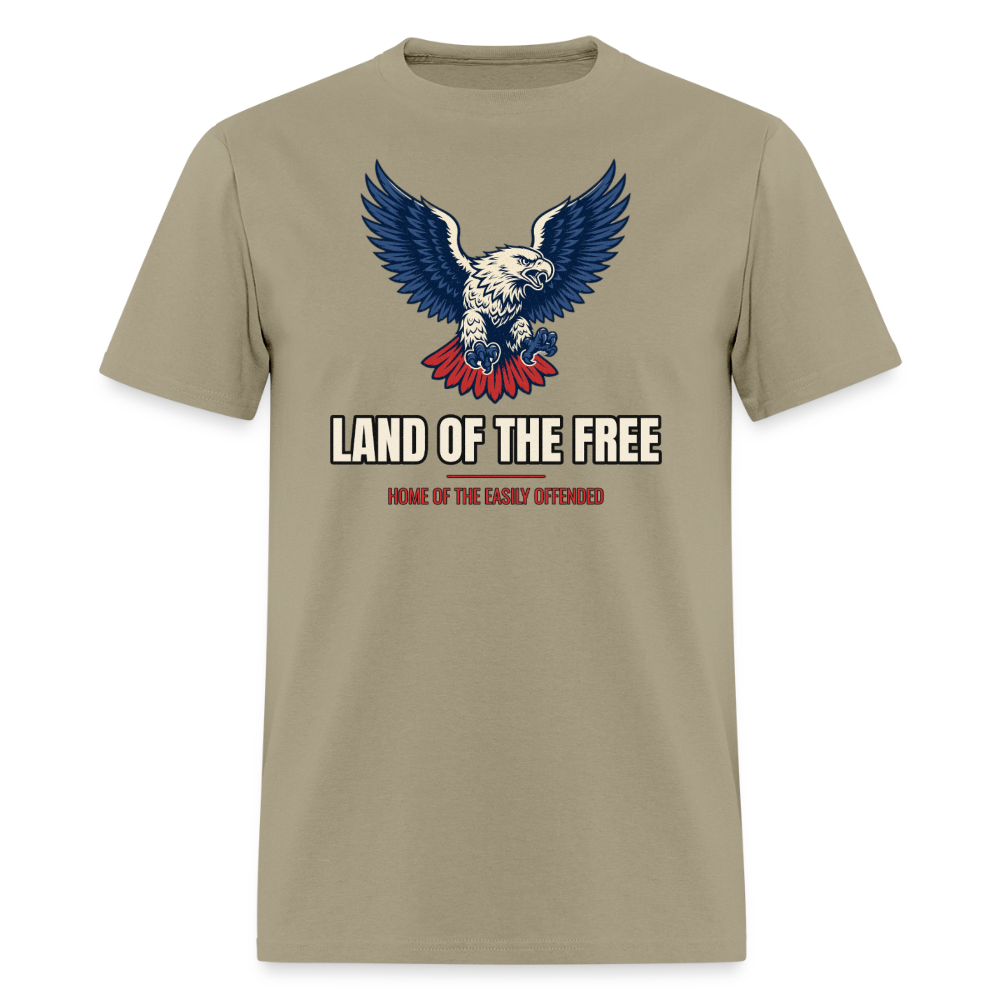 Land of the Free Eagle Classic T-Shirt - khaki