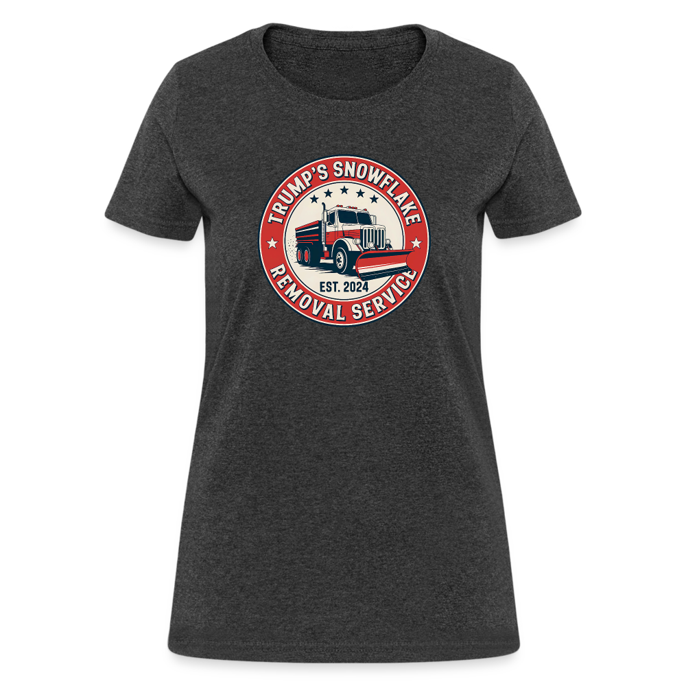 Trump's Snowflake Removal Service (Retro 2024) Women's T-Shirt - heather black