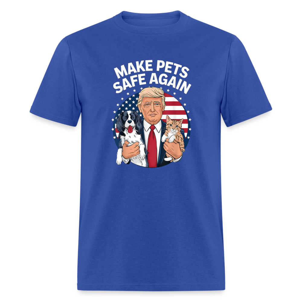 Make Pets Safe Again Trump Funny Classic T-Shirt - royal blue