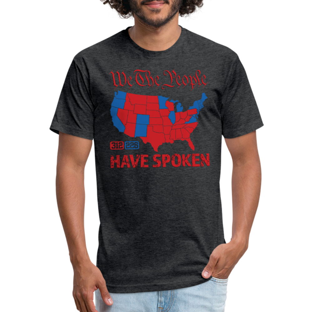 We The People Have Spoken Fitted Cotton/Poly T-Shirt - heather black