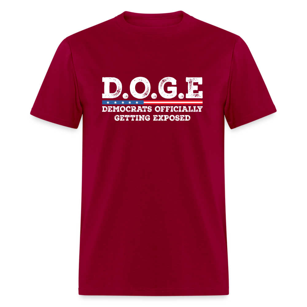 D.O.G.E Democrats Officially Getting Exposed Unisex Classic T-Shirt - dark red